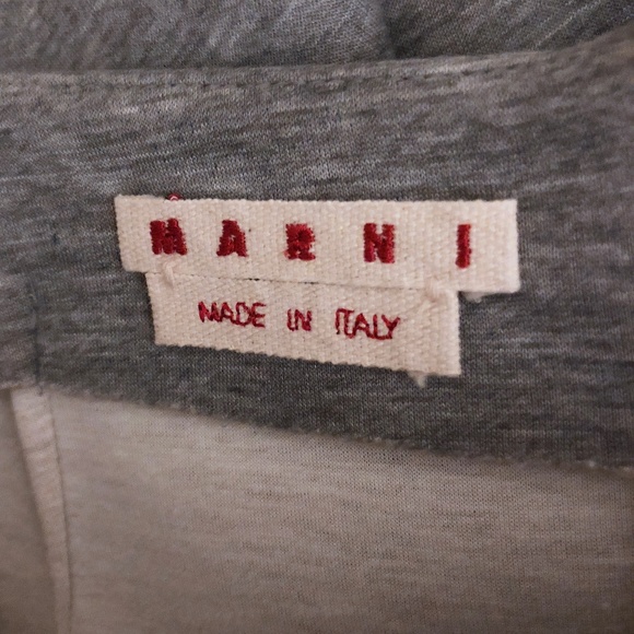 *SOLD* Marni Neoprene Bicolor Gray Ruffle Skirt - Picture 5 of 5